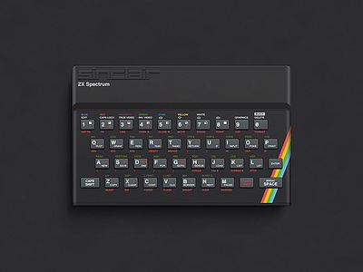 ZX Spectrum illustration photoshop vector