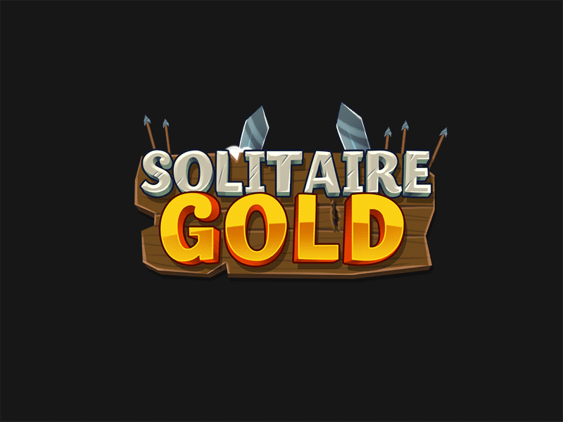 Logo Solitaire Gold 2d animation design gif illustration logo