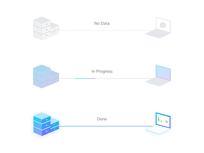 Import Data Status data illustration import isometric status