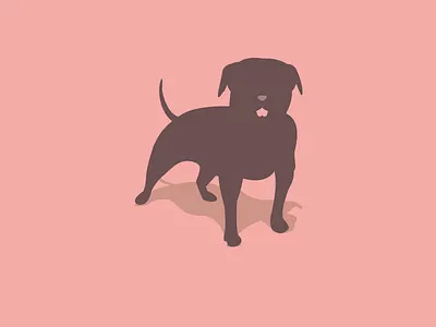 Sausage Dog Icon animal design dog graphic illustration illustrator logo logo mark pink vector