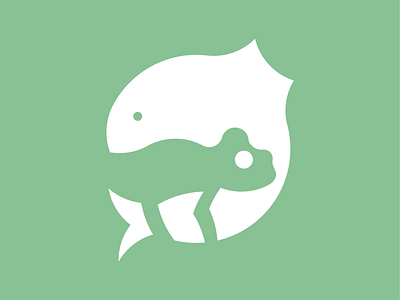 Lizard Fish Negative Logo branding chameleon design fish fish logo graphic design green icon illustration lizard lizard logo lizardfish logo negative negative space negative space negative space logo vector