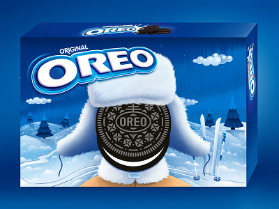 Oreo Russia Xmas 2019 adobe andrew lebedinsky color illustration oreo oreo xmas pack package winter