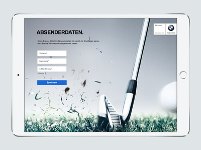 BMW Greeting Card Creator ui ux design webdesign