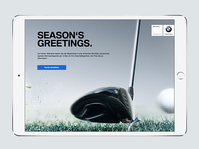 BMW Greeting Card Creator ui ux design webdesign