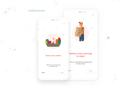 Onboarding Screens app design illustration mobile ui ui ux uipractice vector