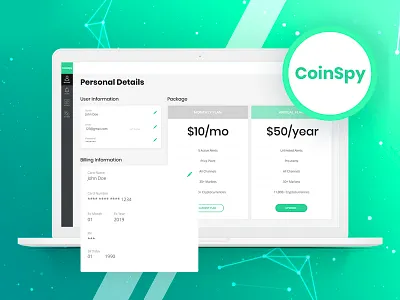 Coinspy Dashboard adobe b2b b2c business cryptocurrency dashboard freebie ico inspiration photoshop product psd service sketch template ui uidesign ux web wireframe