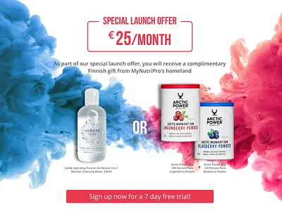 Special Offer app dashboard branding design illustration landing page nutrition tegri uidesign