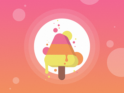 Summers Ice Cream colourful cream flat ice ice cream icecream illustration summer vector vibrant