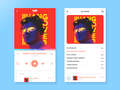 Music Player - Day 009 #dailyui app daily ui dailyui design mobile music app sketch typography ui ux