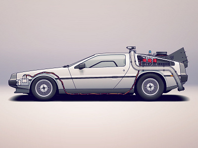 DeLorean DMC-12 80s auto automotive automotive design car delorean dmc eighties film future movie retro tuning vaporwave