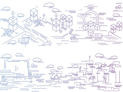 Blockchain 2 blockchain design developer illustration tech tech design