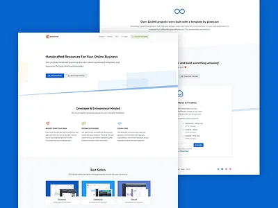 New website admin landing redesign templates website