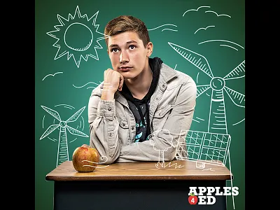 USApple's Apples4Ed Campaign Illustrations brand design graphic design illustration matt hodin matt hodin design