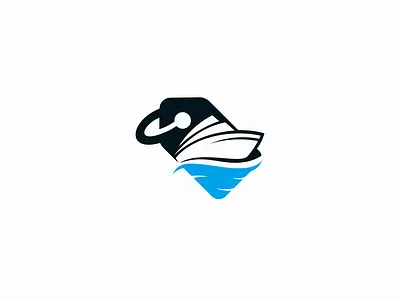 ship logo boat design flat logo ocean seller ship