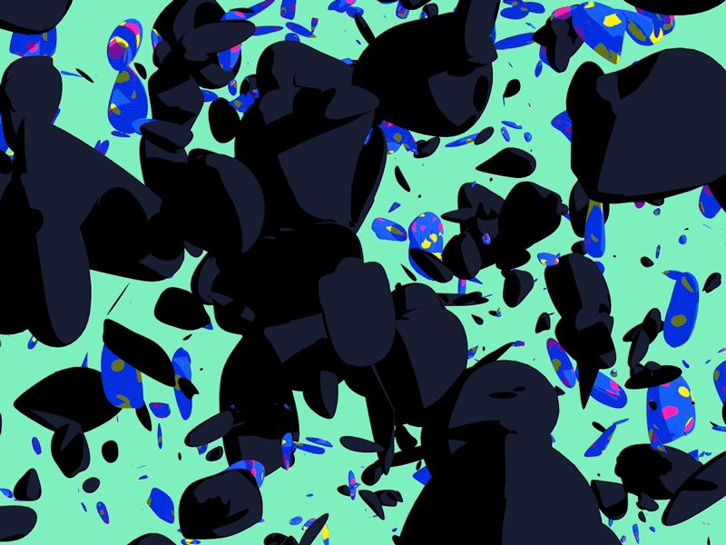 Asteroid Patterns abstract animation asteroids generative gif gif art pattern planets