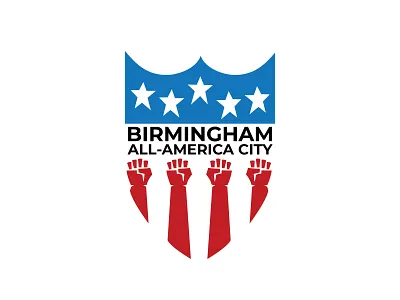 All-America City Inspiration alabama america birmingham city hand protest shield star