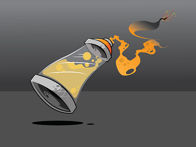 Firing Spray animation design graffiti graffiti art graffiti digital illustration sticker typography vector