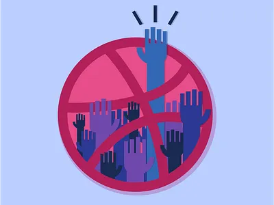 Welcome ai basketball design dribbble illustration vector