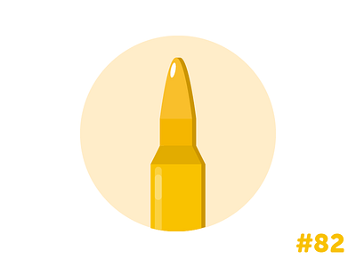 Bullet flat icon illustration vector