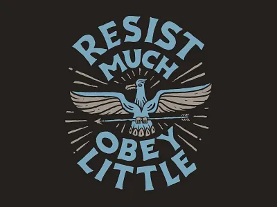 Obey clothing illustration lettering merch tshirt