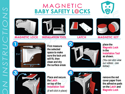 Child Locks - A4 leaflet 3d artist animation explainer video flyer illustration leaflet design logo promotional