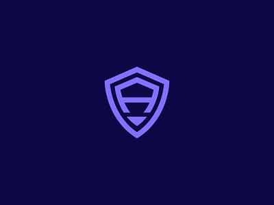 Letter A + Shield - FSVISUALS agencylogo branding designagency fsvisuals graphicdesigner logodesign securitylogo shield techlogo