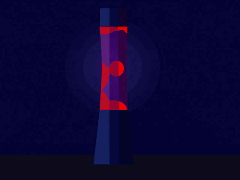 Lava Lamp design illustration motion animation