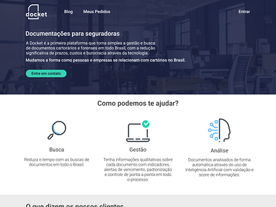 Docket Landing Page Redesign branding design icon illustration landing landing page landing page design logo typography ui ux vector web