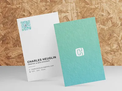 CH Business Card branding business card charles logo professional qr