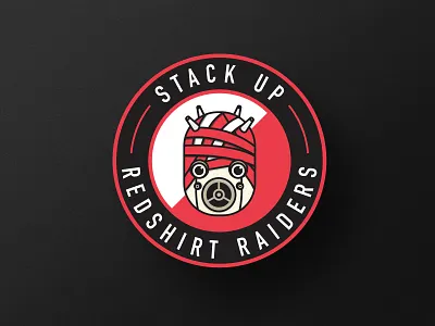 Red Shirt Raiders branding gamer clan gaming illustration logo patch radiers starwars vector video games