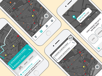 App for cyclists app app concept bike cycling