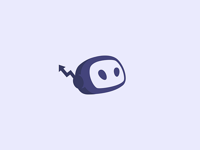 Marketrobot clever computer design iconic logo minimalist minimalistic robot technology