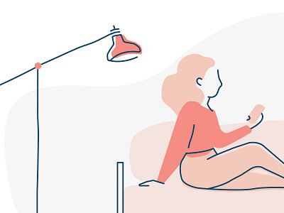 Linework Exploration 1 illustration livingroom people