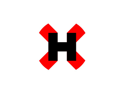 hypex brand clever creative design good h icon idea identity illustration letter logo mark marks monogram negativespace simple symbol typography x