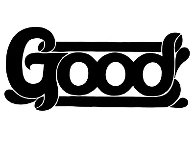 Good: Work in Progress bubble letters embellishment fun hand lettering lettering procreate relaxed