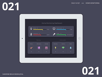 Daily UI 021 - Home Monitoring daily ui daily ui 021 design ui ux