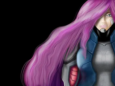 Cyborg character design cyborg digital painting illustration photoshop robot
