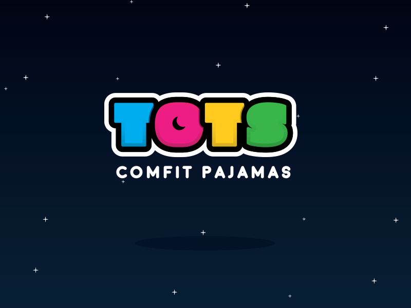 For Tots (aka. for everyone) brand branding comfort design dream family guy fit fun kids logo mexico night nighty pajamas puebla relax sleep sleepy stars typography