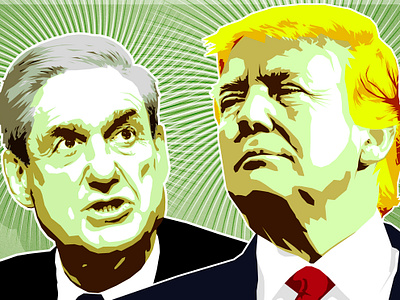 Mueller Trump Illustration illustration vector