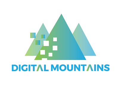 Digital Mountains branding design icon illistration logo typography ui ux vector