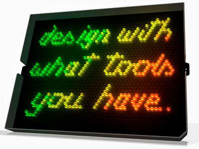 Inspirational Lite Brite 3d modeling illustration