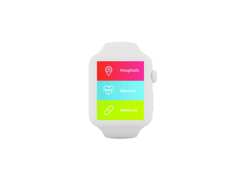 iHeart applewatch color design designer flat heart heatlth hospital identity minimal typography ui ux watch