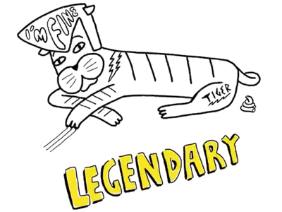 Legendary character dduns drawing tiger