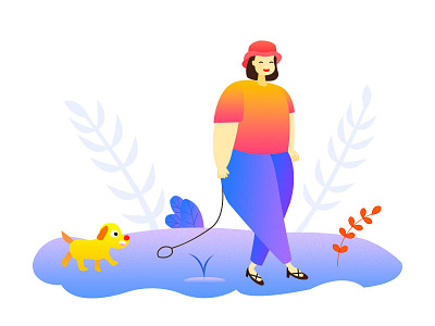 dog and me illustration