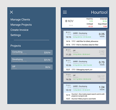 Hourtool simple sleepless inc task manager time time management zafuzi