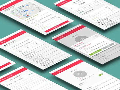 Packing & Movers App app app apps application isometric mockup logistics movers and packers ux ui ux design workflow