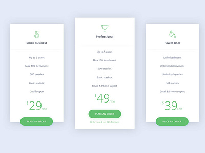 Pricing Table Design design pricing pricing page template