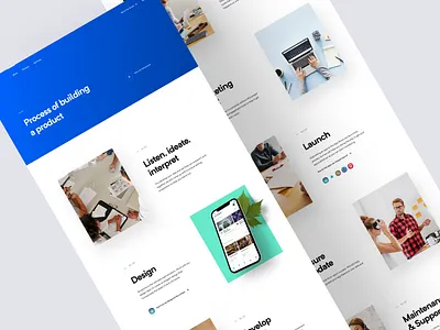 BLL - Services agency branding design front end development lander landing page services ui ux web website