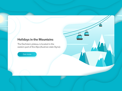 Mountains flat illustration sketch ui vector