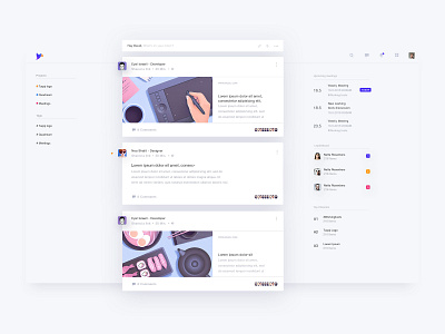 Tuqqi clean dashboard dashboard ui feed minimal social